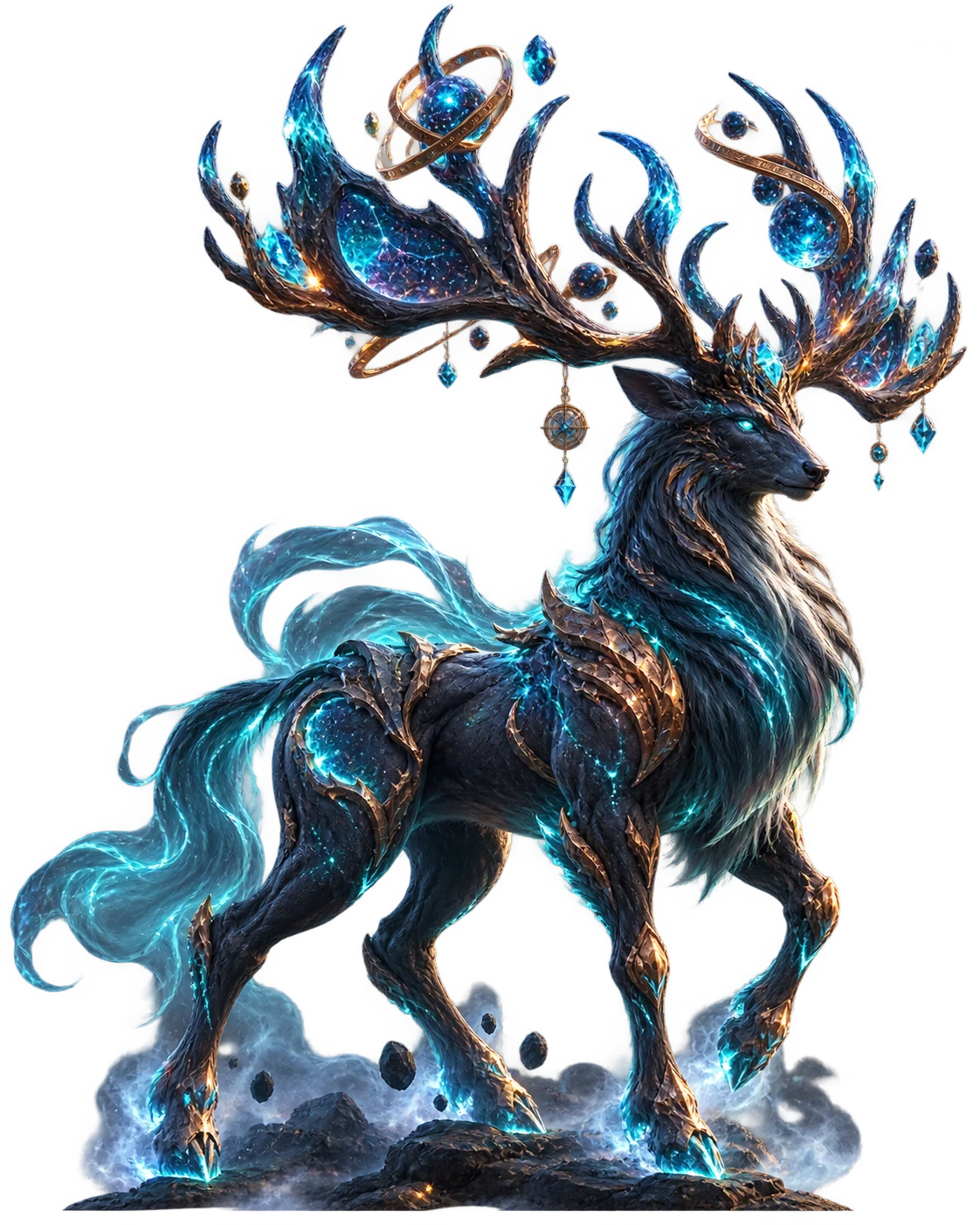 The Lumen Stag celestial fantasy guardian