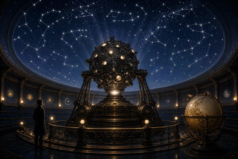 The Silent Orrery cinematic game cover