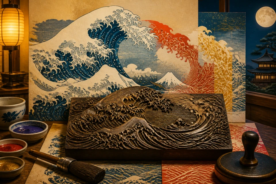 Layers of the Great Wave cinematic game cover