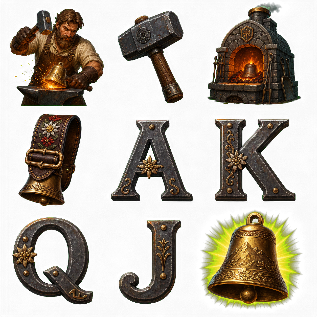 Forge of the Alpine Chime original symbol sheet
