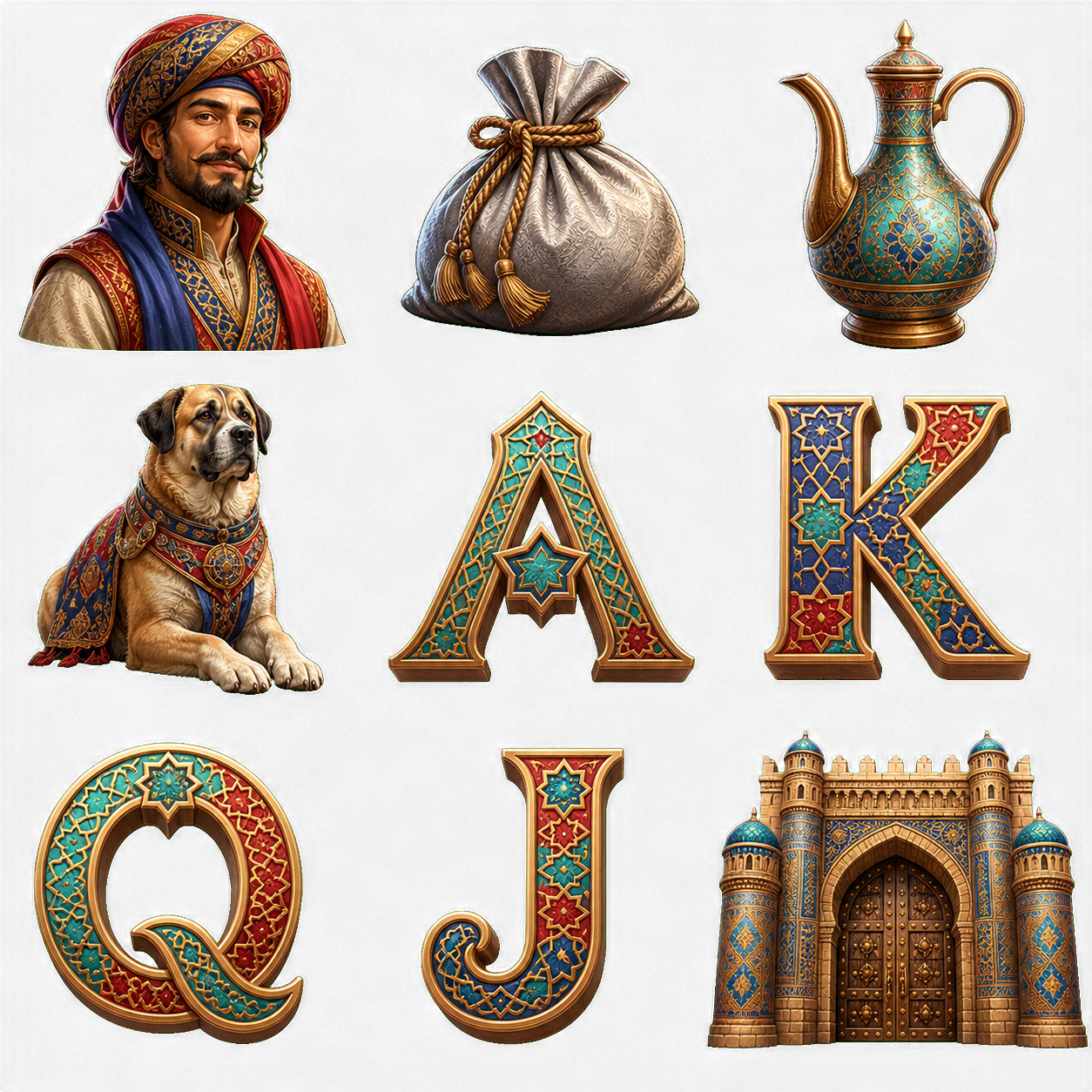 Gate of the Silk Road original symbol sheet