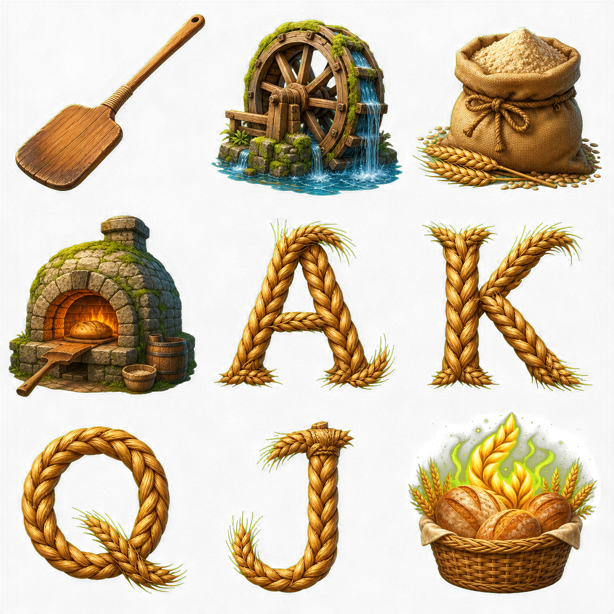 Golden Rise Mill original symbol sheet