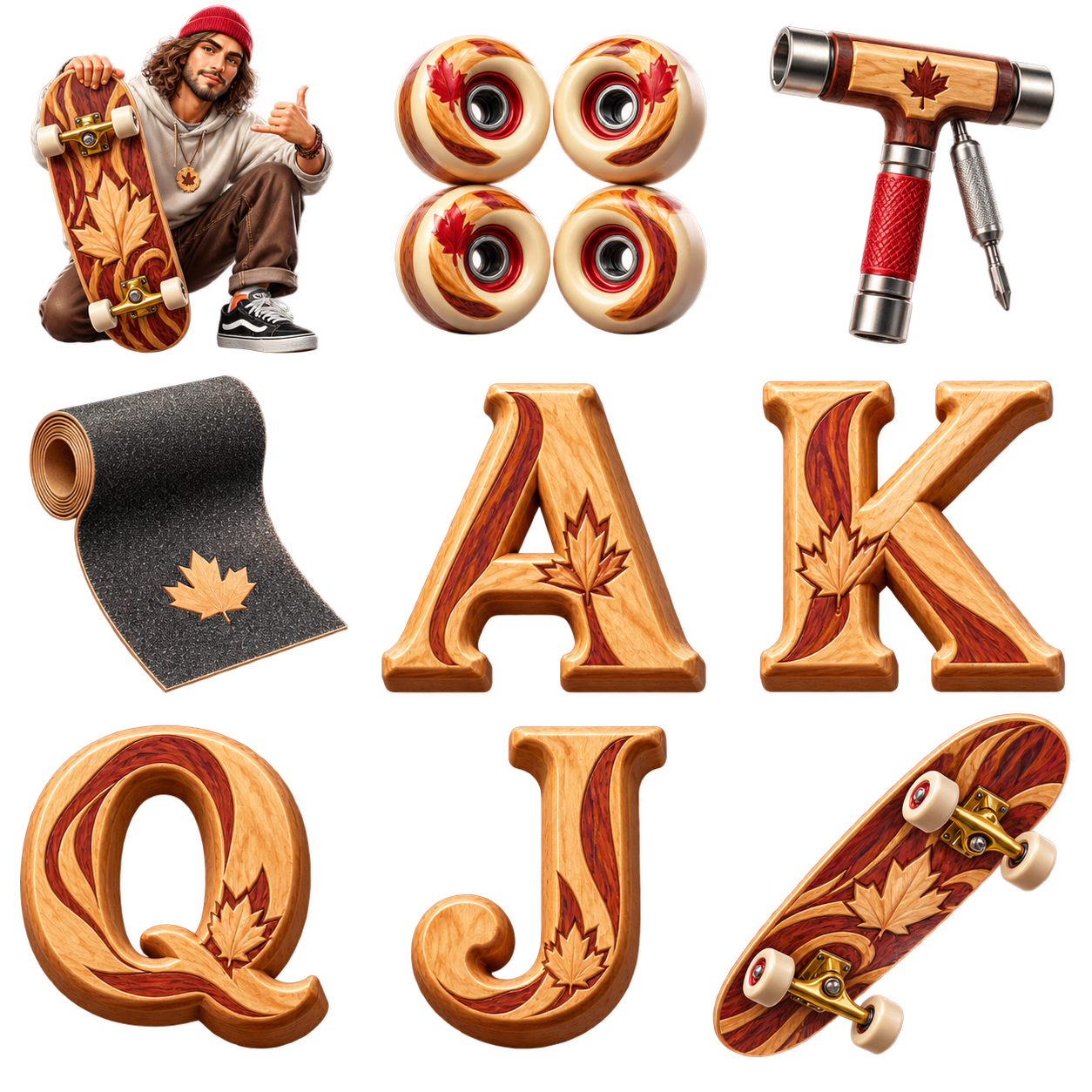 Maple Kickflip original symbol sheet